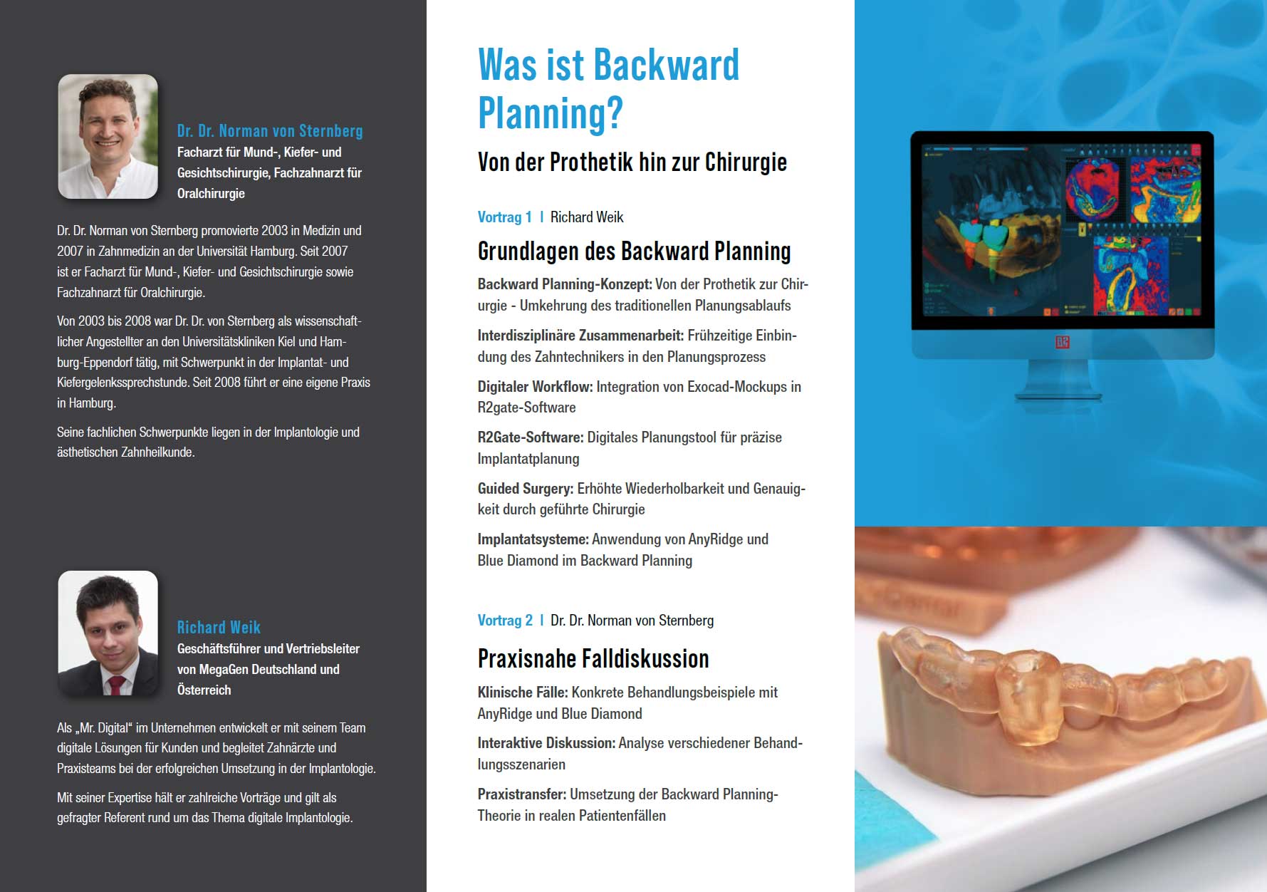 Flyer for Dr. von Sternberg Fortbildung